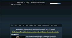Desktop Screenshot of andysanimalencounters.com